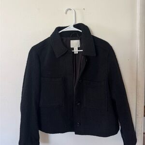 Women Black Wool Jacket
